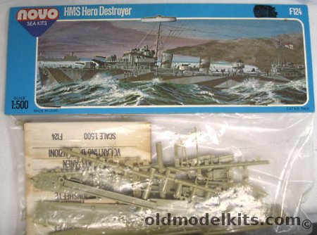 Novo 1/500 HMS Hero H99 Destroyer Bagged, F124 plastic model kit